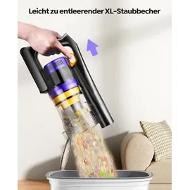 Laresar X11 550 W, 55 kPa, Saugleistung, Hand-Smart-Home-Staubbecher, 60 Minuten Laufzeit, 3-teiliges Hepa-Filtes-Set