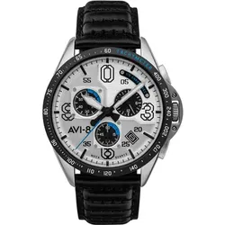 Avi-8  Uhr AV-4077-01  in Silbern, Einheitsgrösse