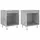 vidaXL Nachtschrank 2 Stk. 40 x 35 x 50 cm Betongrau