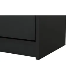 Möbel Kraft Naia 108,9 x 92,9 x 31,5 cm schwarz / mit Schubladen