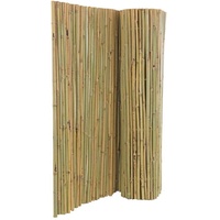Bambusmatte Bali 120 x 300cm, Bambusrohre mit Draht durchbohrt, extrem stabil - Bambus Sichtschutzmatte 1,2m x 3m