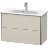 Duravit Waschtischunterschrank 2 Auszüge 81 x 38,8 x 56 cm Taupe Matt