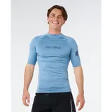 Rip Curl Dawn Patrol UPF Perf Short Sleeve faded denim - XL