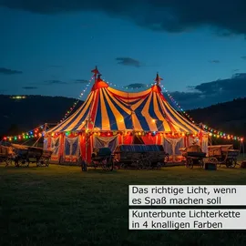 SPICELITE LED-Lichterkette spritzwassergeschützt 50 m Weiß