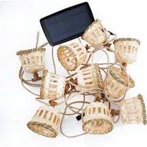 Newgarden Lichterkette Solar 8 m Jute braun