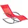Beliani Gartenliege 155 x 60 x 90 cm Rot