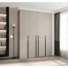 abiks möbel Drehtürenschrank COMO 190 x 245,5 x 50 cm Schwarz