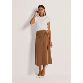 Madeleine Maxirock Damen Wickelrock Braun 48