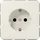 Jung Schuko-Steckdose 1 St. Weiß
