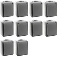 ETT Feuchtraumsteckdose 10 St. Grau