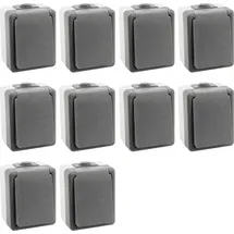 ETT Feuchtraumsteckdose 10 St. Grau