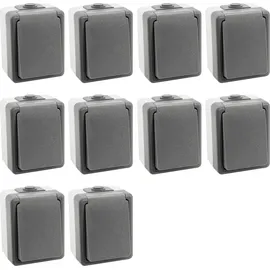 ETT Feuchtraumsteckdose 10 St. Grau