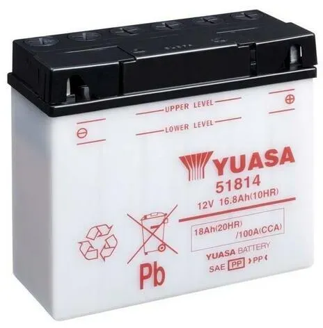 YUASA 51814 Batterie ohne Säurepack