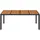 vidaXL Gartentisch mit Holzplatte 190 x 90 x 75 cm Schwarz