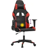 vidaXL Gaming-Stuhl Kunstleder Schwarz und Rot