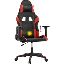 vidaXL Gaming-Stuhl Kunstleder Schwarz und Rot