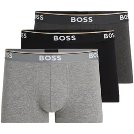 Boss Power Boxershorts 3 Einheiten Open Grey L