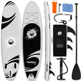 SereneLife Stand Up Paddling Board Set, SUP Board Komplettes Zubehör, Stand Up Paddle Board für Kinder & Erwachsene, Surfbrett & Tragetasche, Paddle Set Anti-Rutsch mit Pumpe, Auflasbares Paddelbrett