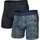 SAXX Quest Quick-Dry Mesh Boxershorts Blau / Schwarz XL 2er Pack