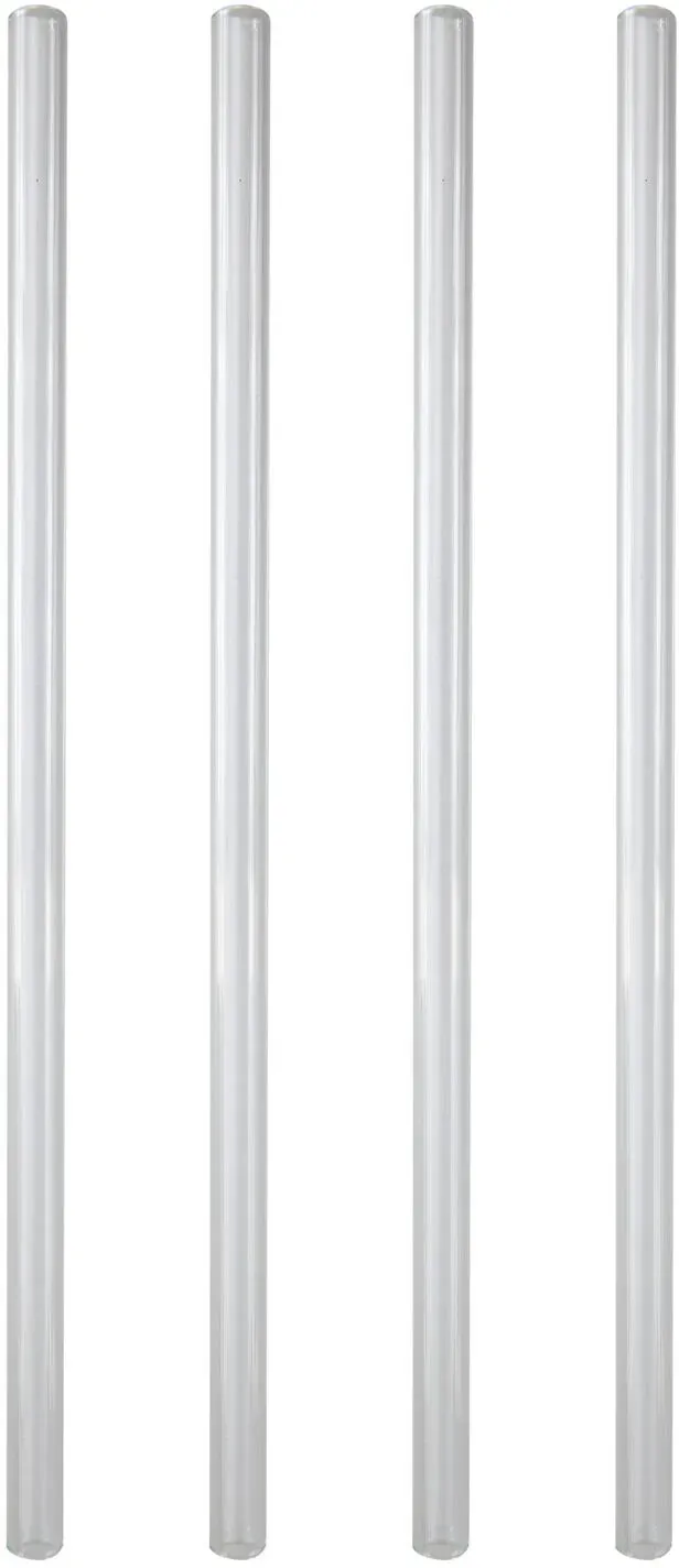 Trinkhalme aus Glas, transparent, O9mm, 24cm, 50 Stk.