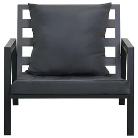 vidaXL Garten-Lounge-Set dunkelgrau 47817