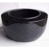 designgrab "Modern Grande Grabschale Durchmesser 34 cm aus Granit Schwedisch Black