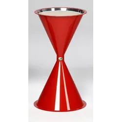 PROREGAL Klassischer Standascher für Innen- & Außenbereich | HxBxT 72x42x42cm | Kunststoff | Rot | Ascher Aschenbecher