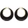 w widmann milano party fashion - Disco Ohrringe Damen, 70er Jahre Creolen, Schmuck Accessoire für Party und Karneval