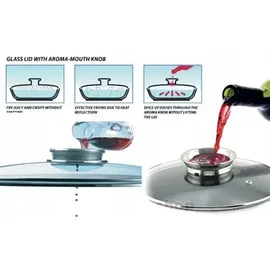 klönberg Topf-Set 12-tlg. Deckel + Glasdeckel