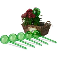 Relaxdays Bewässerungskugeln, 6er Set, Durstkugeln für Pflanzen, je 250