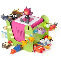 Xozoyo Tonie Regal vollständig magnetisches Toniebox Regal für mehr als 25-30 Figuren + Box Tonieregal für Mädchen und Jungen in Grün tonieregal zum hinstellen (Süße kleine Schlange)