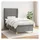 vidaXL Boxspringbett 100 x 200 cm Dunkelgrau