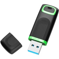 KEXIN USB Stick 256GB 3.0, USB Stick 3.0 256 GB, Speicherstick 256GB USB Flash-Laufwerk mit LED-Licht (256GB, Grün)