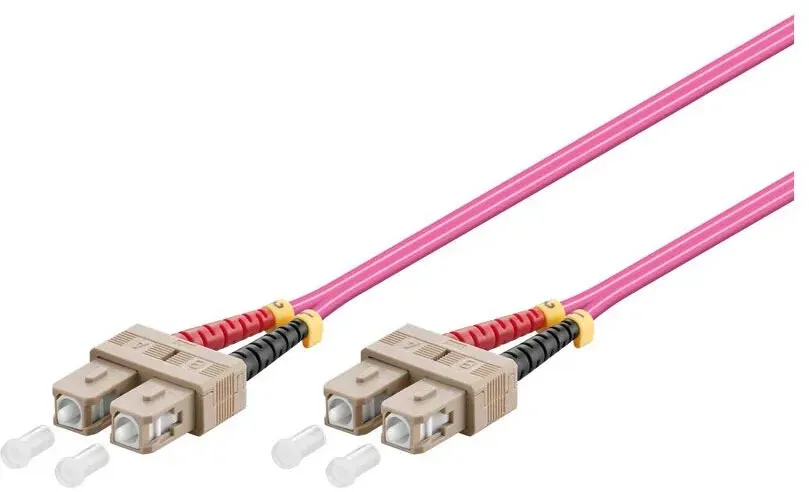 Alcasa 10m SC/SC InfiniBand/Glasfaserkabel Violett
