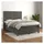vidaXL Boxspringbett 140 x 200 cm Dunkelgrau