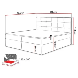 Mirjan24 Luanda 160 x 200 cm Beige