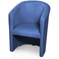 Moebel-Eins Sessel ABIZA Cocktailsessel, Material Kunstleder, ABIZA Cocktailsessel, Material Kunstleder blau