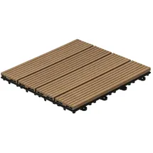 Home Deluxe WPC Bavaro teak 30 x 30 x 2,2 cm