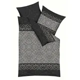 KAEPPEL Mako-Satin Bettwäsche Campano schwarz 135x200 cm+80x80 cm