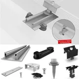 K2 Systems BasicRail Set für 4 Module auf Trapezdach PV Unterkonstruktion