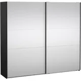 Tvilum Schiebetürenschrank Como 245 x 220 x 0 cm Schwarz