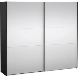Tvilum Schiebetürenschrank Como 245 x 220 x 0 cm Schwarz