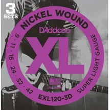 d’addario EXL110 3er Set für E-Gitarre Light 010 - 046