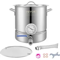Vevor Braukessel Bierbrauanlage Heimbrauanlage 18,93 L Brauerei Gärtopf Edelstahl