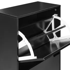 Beliani Neika 47 x 121 x 24 cm Schwarz/Braun