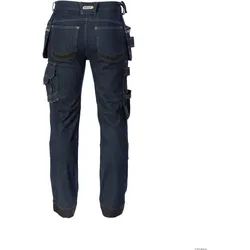 DASSY® Melbourne Multitaschen-Stretch-Jeans mit Kniepolstertaschen - jeansblau/schwarz - 54