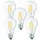 Trango 5er Pack E27004-5 LED Filament Birne 4 Watt 350 Lumen I 2700K Warmweiß I Ersatz für 40W Glühlampe I Glühbirne I Lampe I LED Birne in Tropfen Form mit E27 Fassung I Abstrahlwinkel 360°
