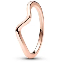 Pandora 183095C00 Damenring Polierte Welle Roségoldfarben, 50/15,9