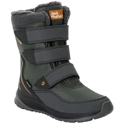 Jack Wolfskin Winterstiefel Polar Boot Texapore High VC (robust, wasserdicht) dunkelgrün/grau Kinder