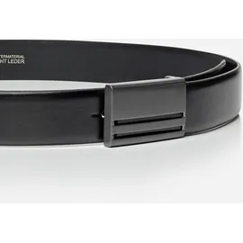 Monti Koppelgürtel Materialmix 3,5 cm schwarz 115
